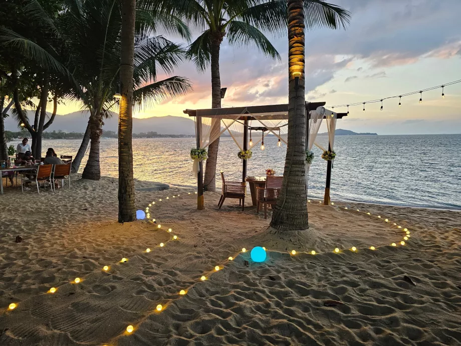 Romantische Sitzgelegenheiten (kostenpflichtiger Service)