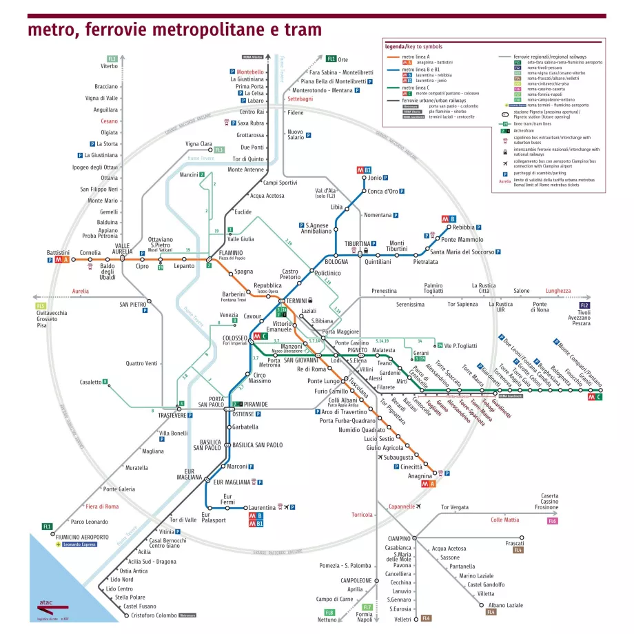 Rom Metro Karte