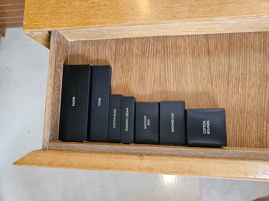 Kostenloses Amenity Kit im Badezimmer