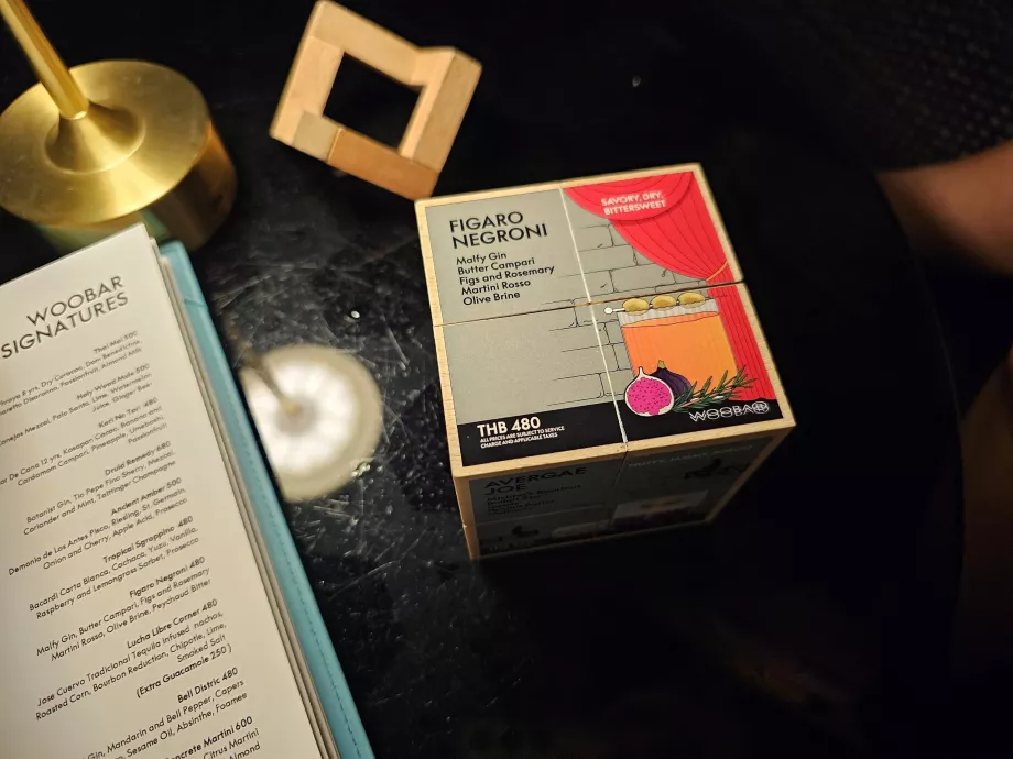 Getränke-Menü in WooBar