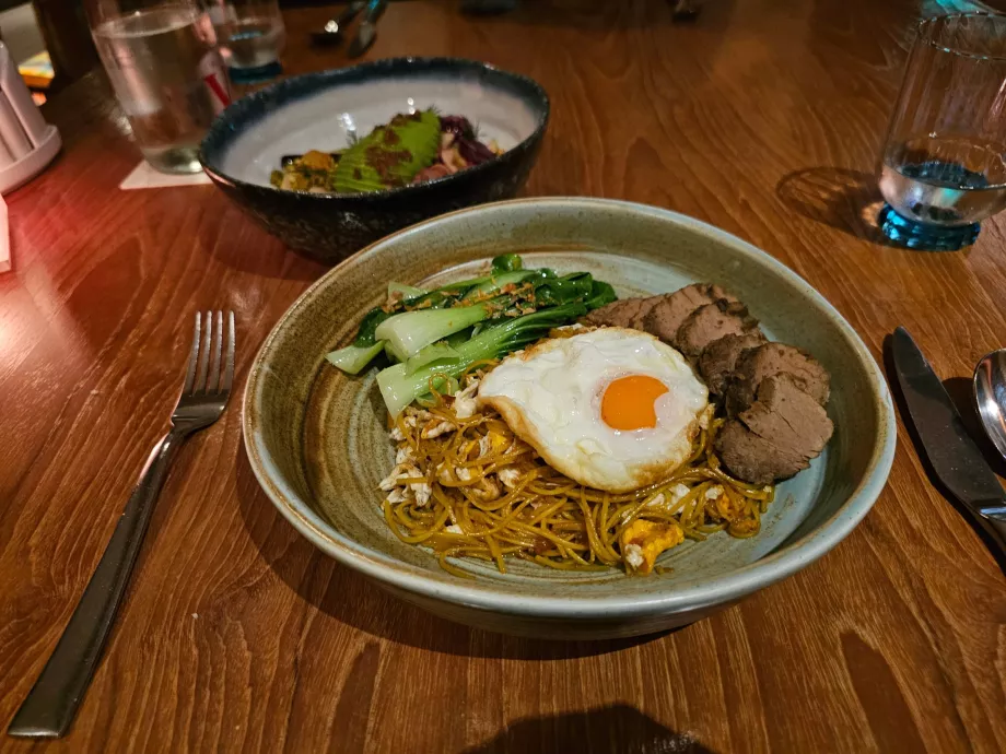 Abendessen im Hotelrestaurant