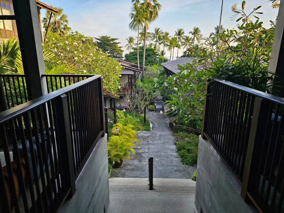 Homm Chura Samui von der Rezeption aus gesehen