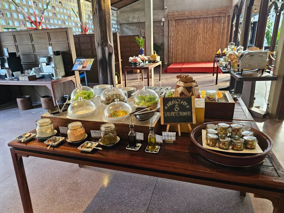 Frühstück - gesund und Salatecke