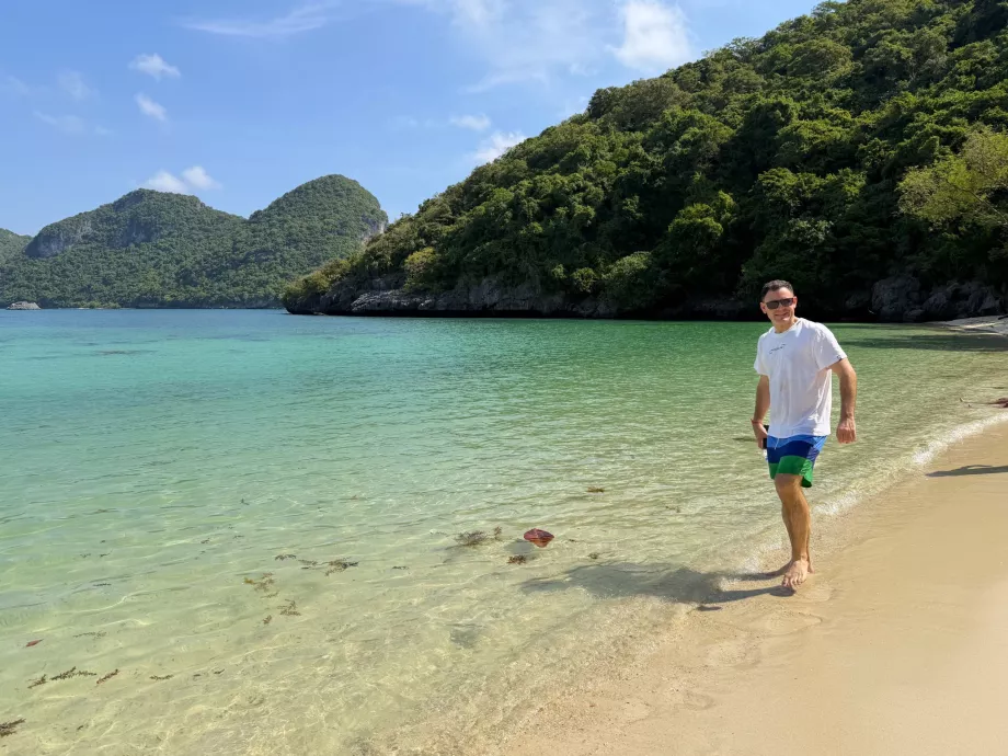 Ich am Strand von Na Thap