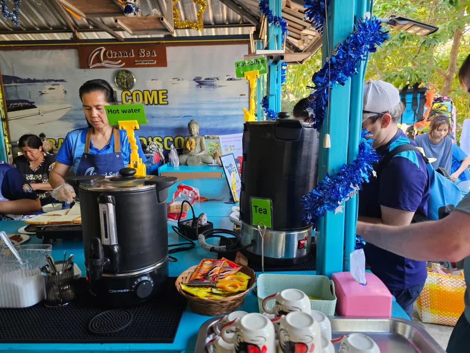 Kostenloses leichtes Frühstück vor der Abreise