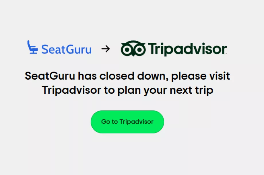 Ende der SeatGuru Website