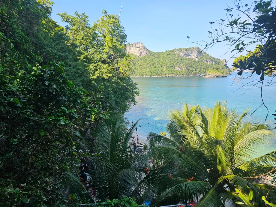 Blick auf den Weg zum Emerald Lake