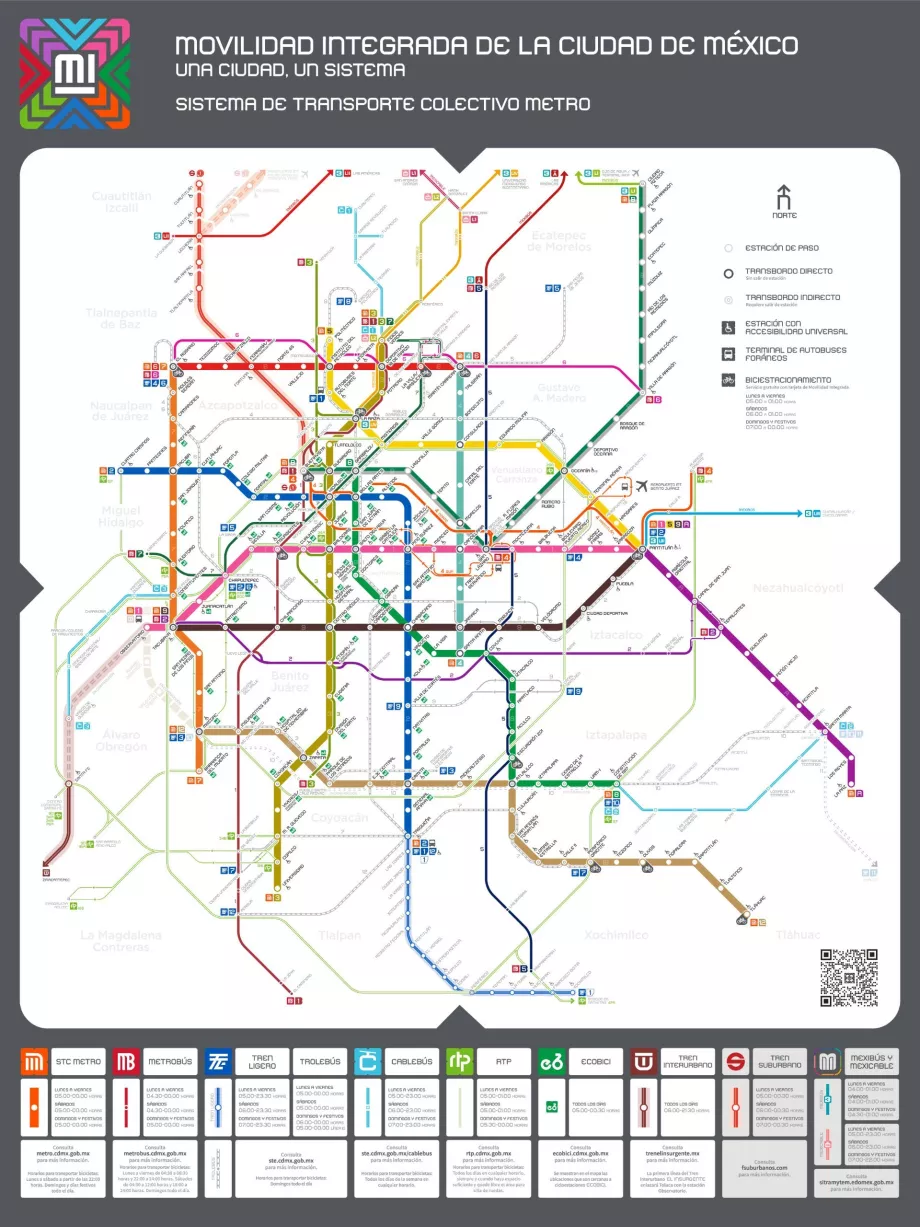 Mexiko-Stadt Metrokarte