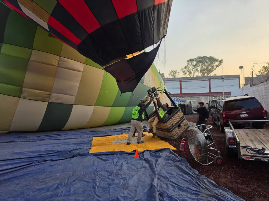 Ballon Vorbereitung