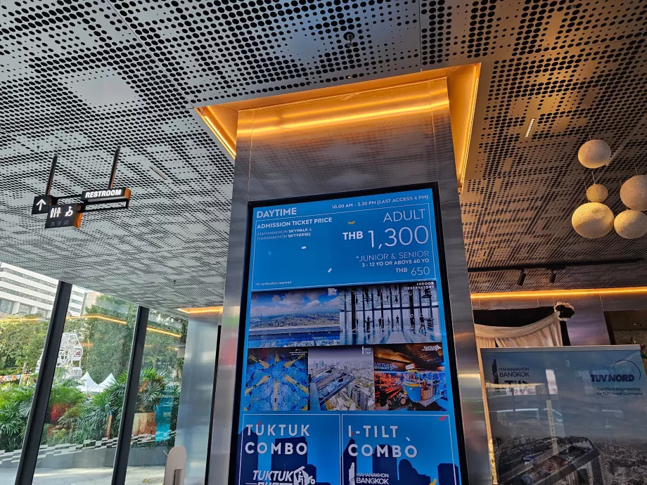 King Power Mahanakhon - aktuelle Preisliste 2027