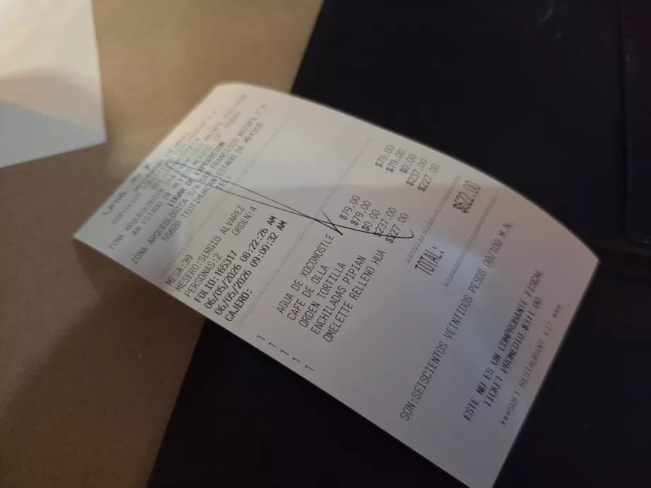 Konto des Restaurants La Gruta