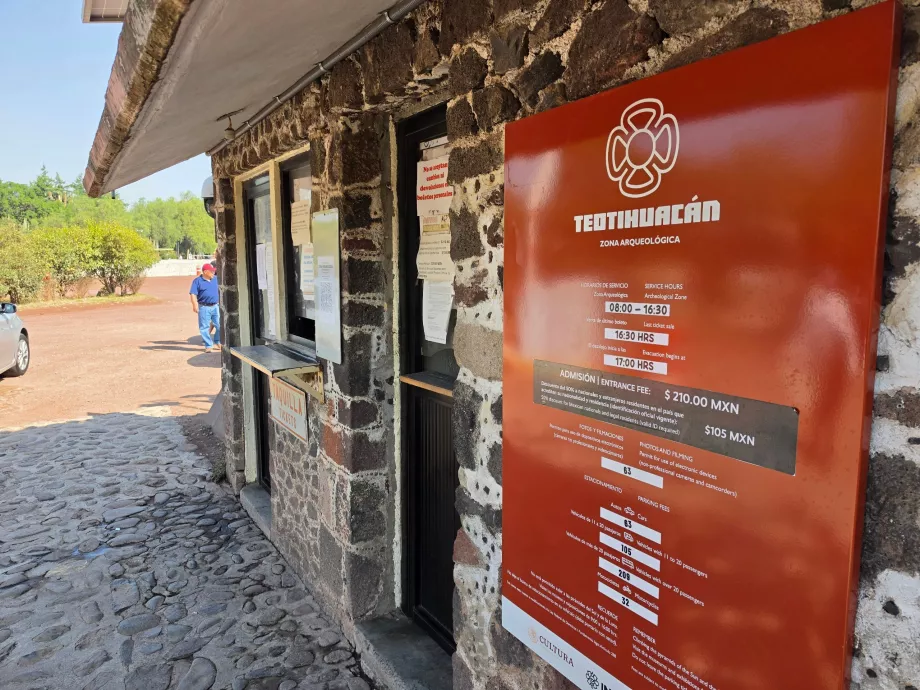 Preise und Öffnungszeiten in Teotihuacán