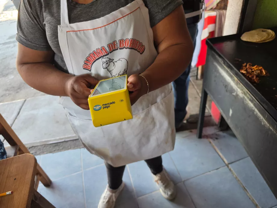 Sie können hier mit Karte bezahlen