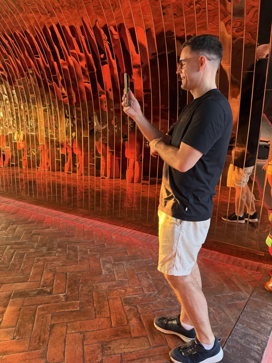 Ich in der Dachterrassenbar des Akara Sky Hanuman