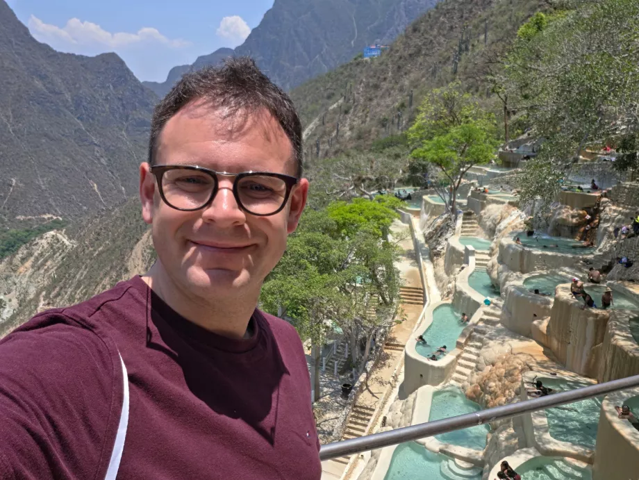 Ich bei Tolantongo Cascade Pools