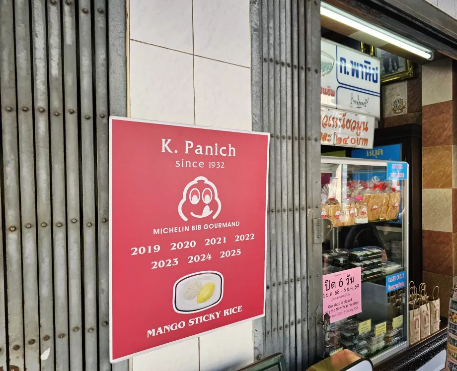 K. Panich klebriger Reis - Michelin-Plakette