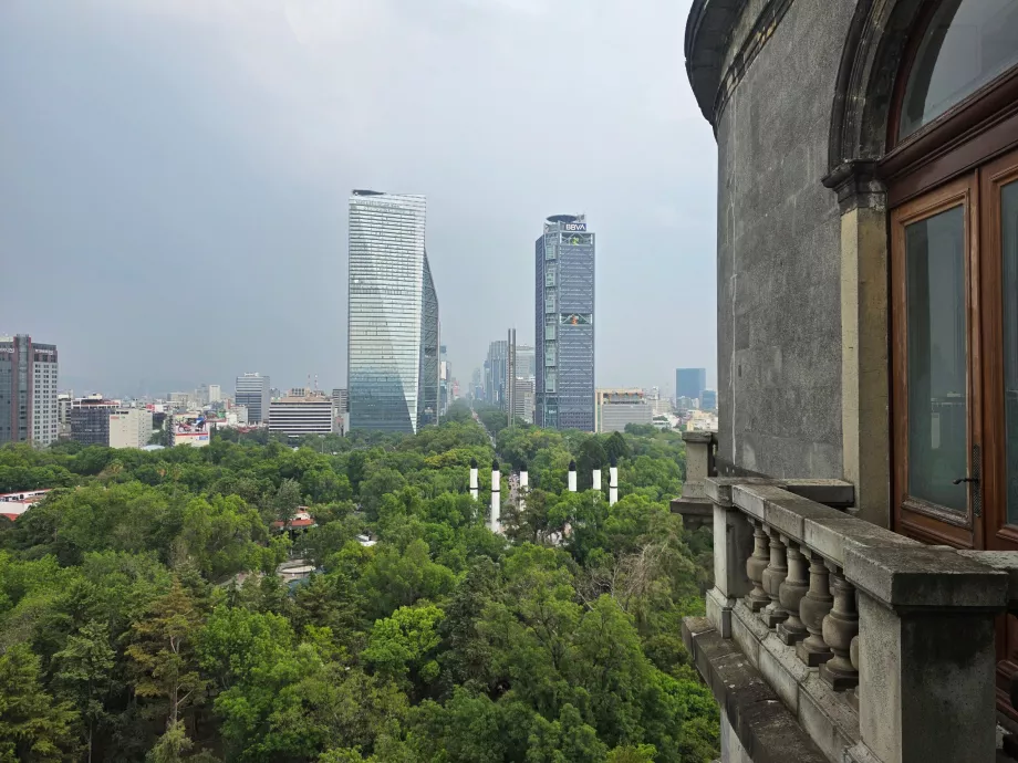 Schloss Chapultepec, Stadtansicht