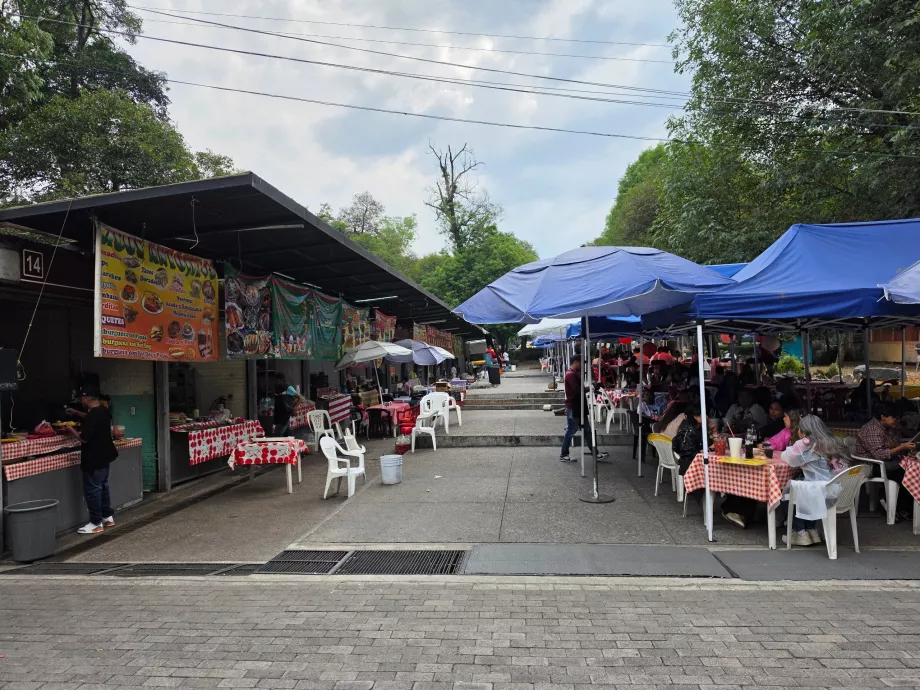 Bosque de Chapultepec, Essensstände