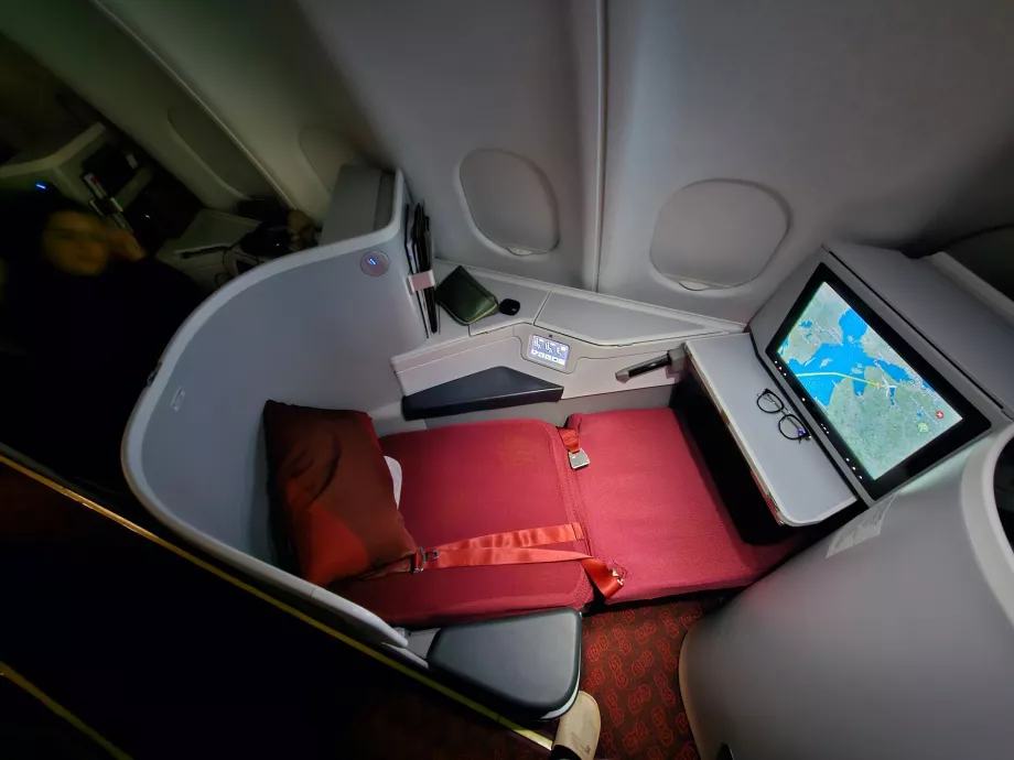 Sofa ausgeklappt als Bett