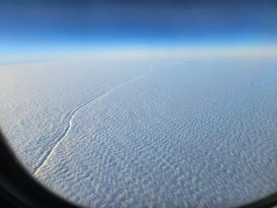 Ansichten während des Fluges