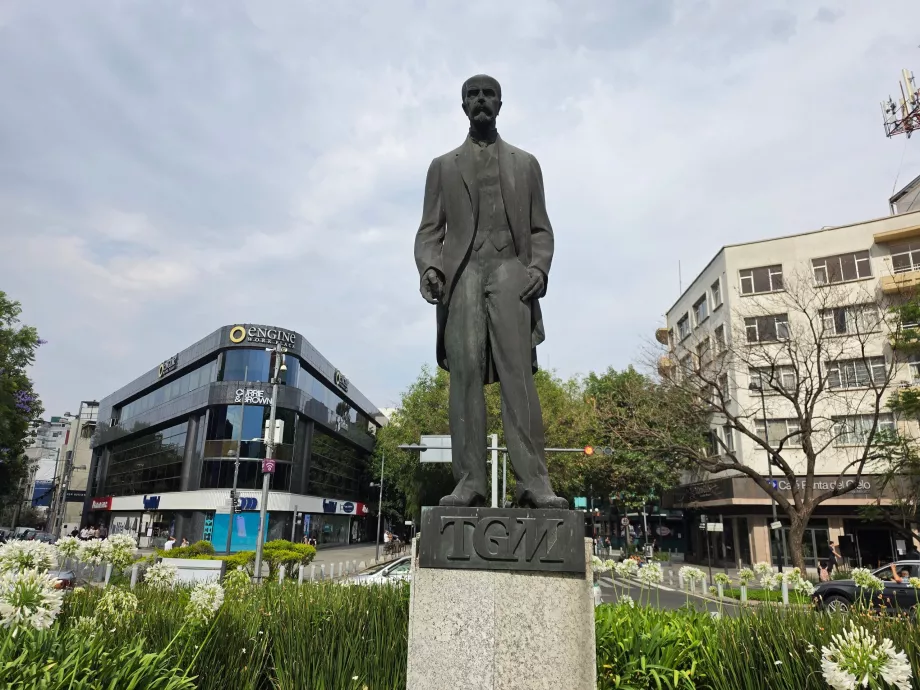 Polanco, Statue von Tomas Garrigue Masaryk