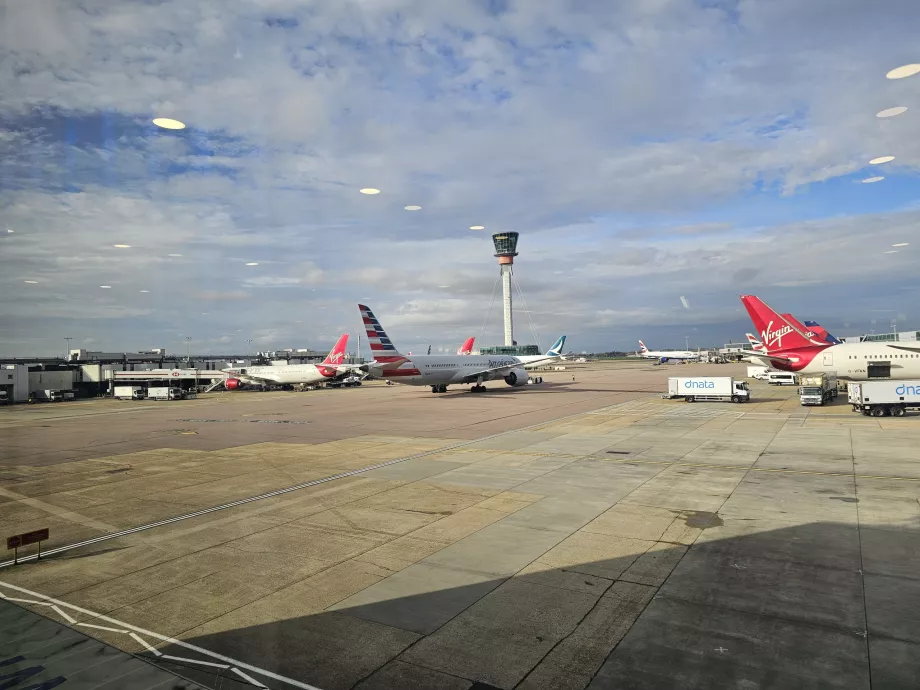 Blick auf den Flugplatz