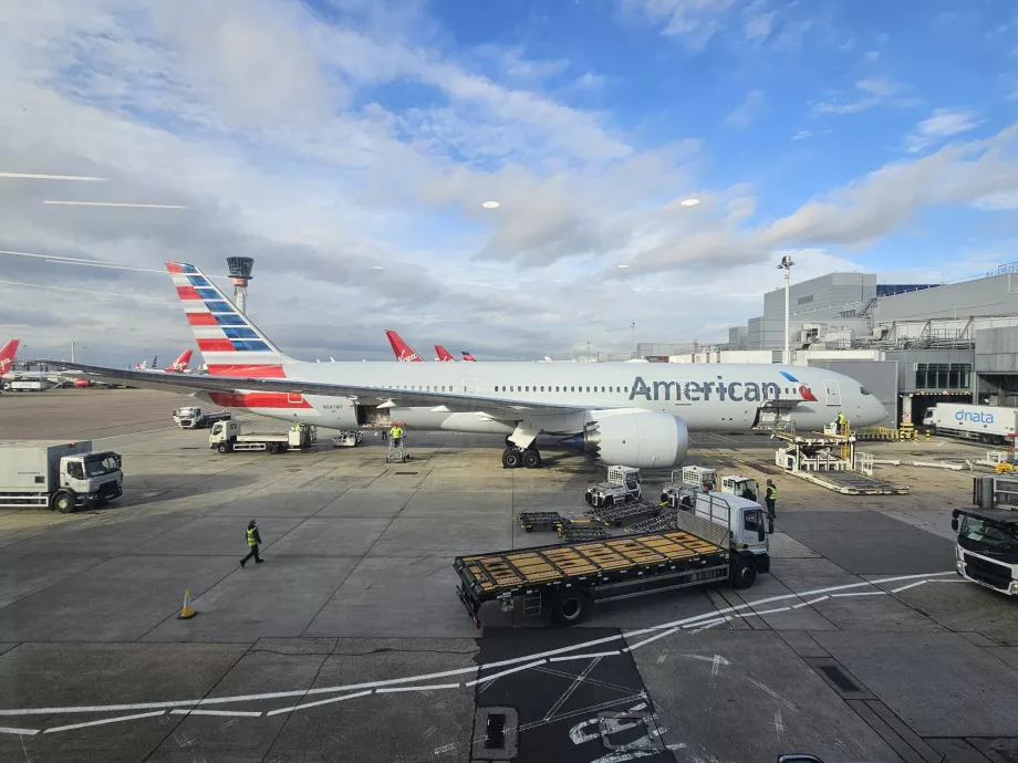 Blick auf das Flughafenvorfeld¨