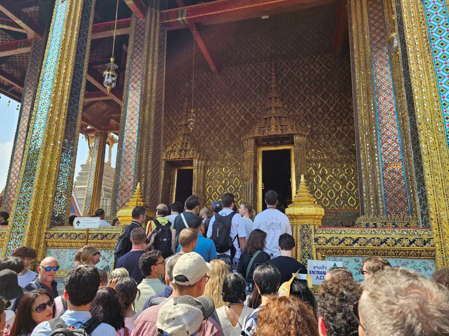 Grand Palace, Warteschlange für den Tempel des Smaragdbuddhas