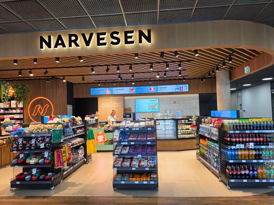 Narvessen-Minimarkt in der Ankunftshalle