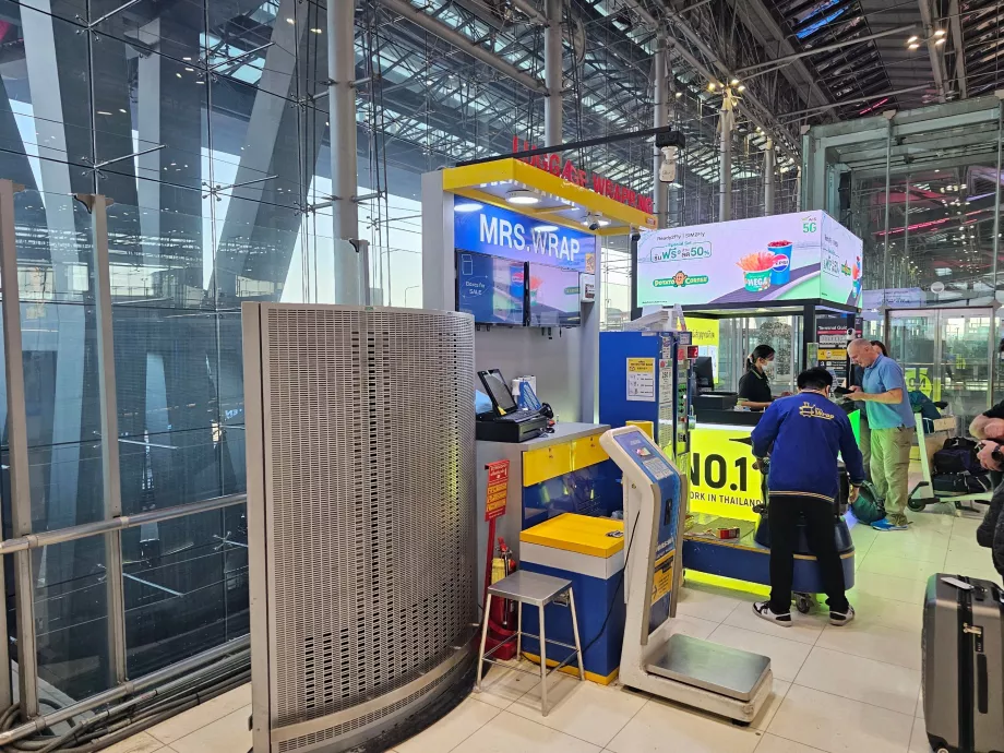 Einpackservice für Gepäck