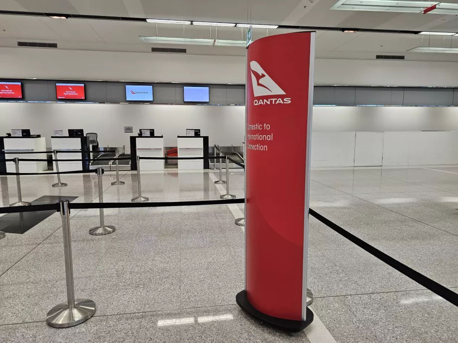 Einchecken am Flughafen