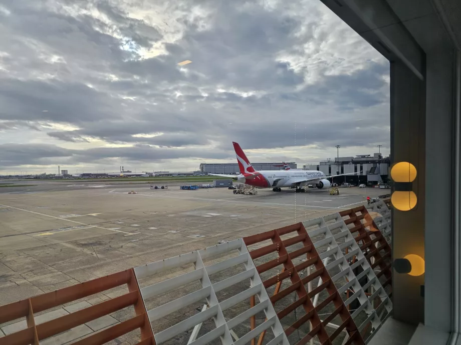 Blick auf den Flugplatz