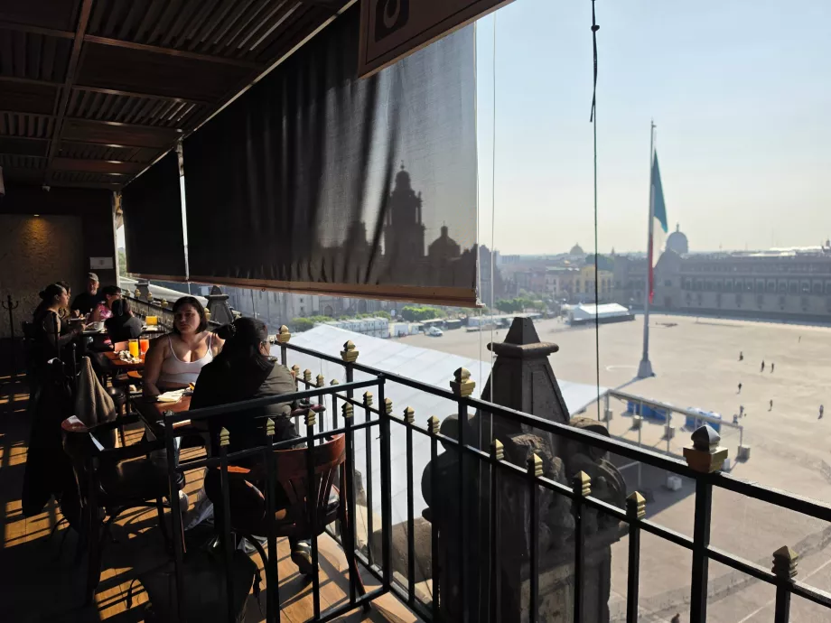 Der Blick vom Frühstücksraum aus