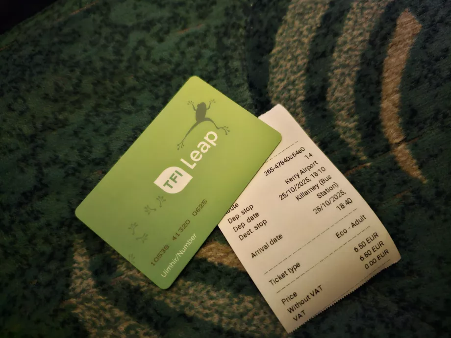 Busfahrt vom Flughafen nach Killarney