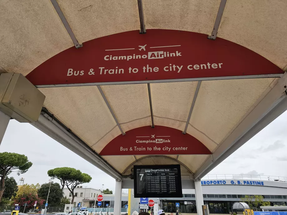Ciampino AirLink Bushaltestelle