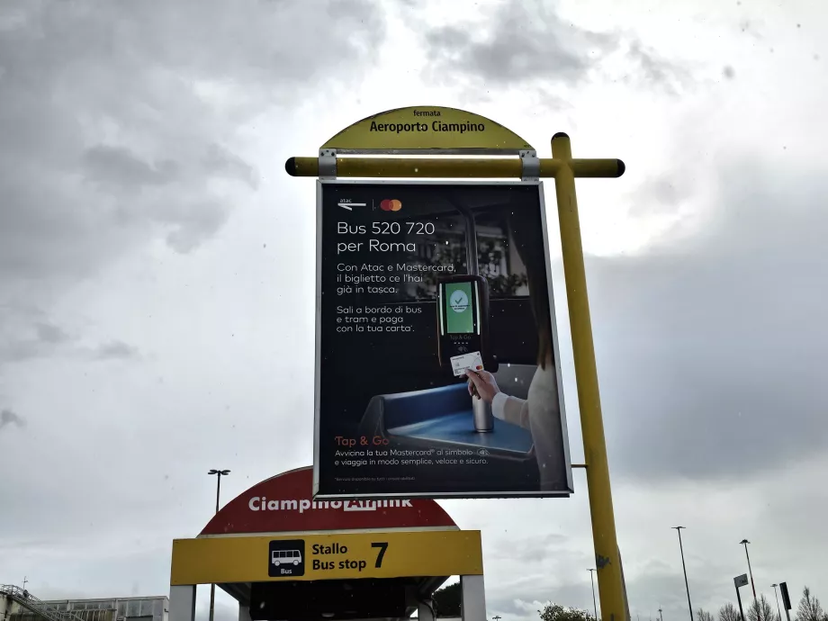Informationen zum Bezahlen mit Karte im ATAC-Stadtbus