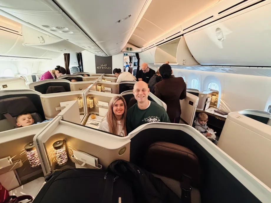 Meine kleine Familie ist bereit zur Abreise