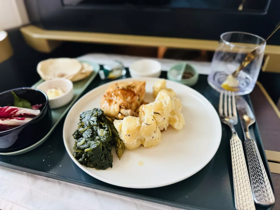 Hähnchen-Supreme mit Gnocchi und Spinat