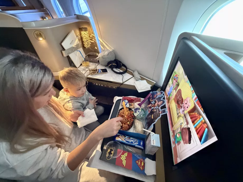 Die Sitze sind auch für sie geräumig genug