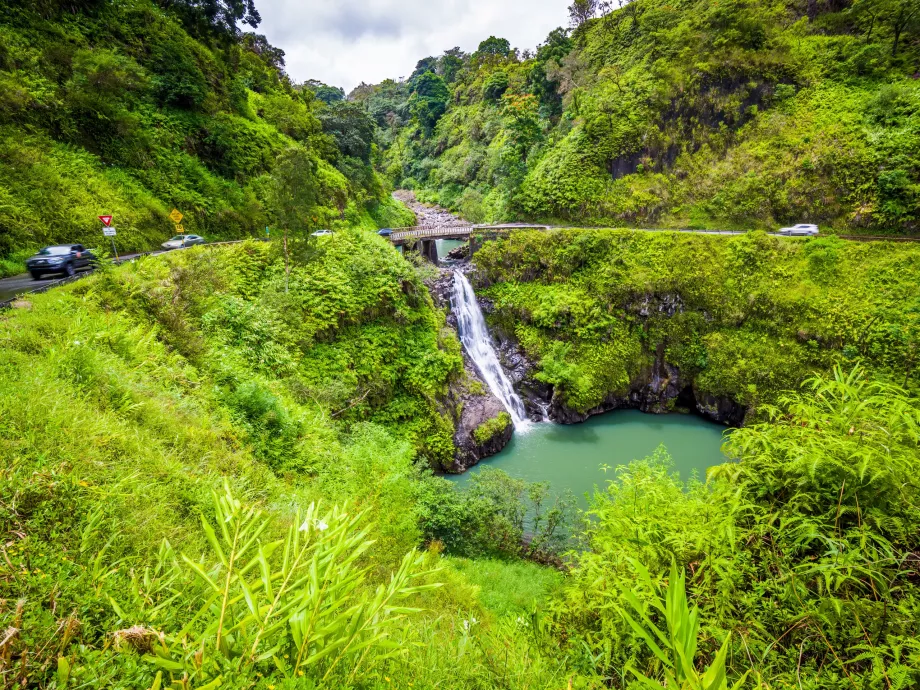 Wasserfall am Hana Hwy