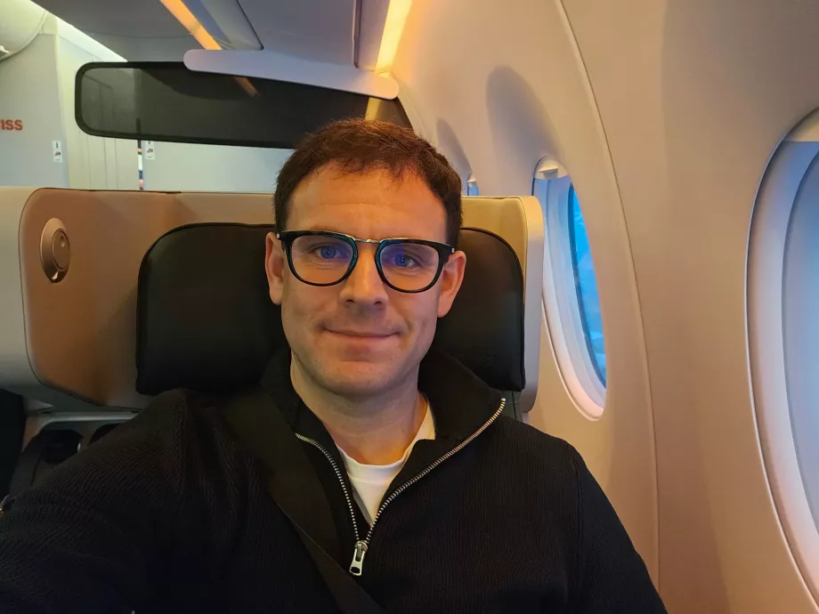 Ich in Swiss Premium Economy