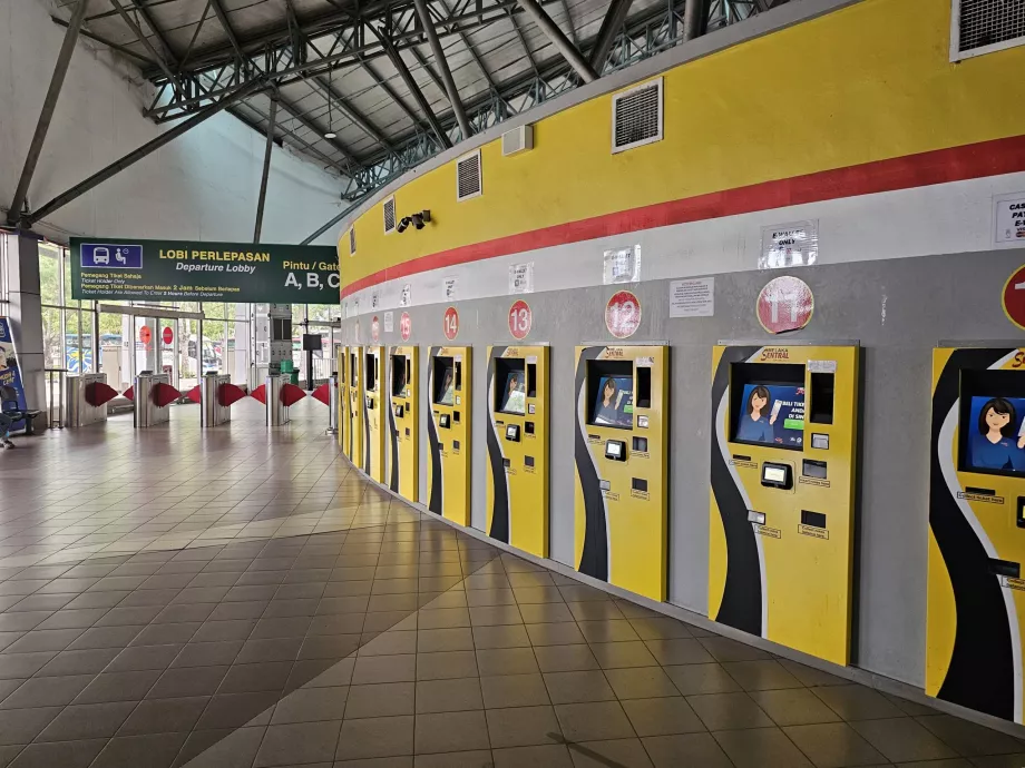 Fahrkartenautomaten, Busbahnhof