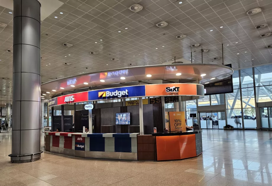 Schalter für Autovermietungen