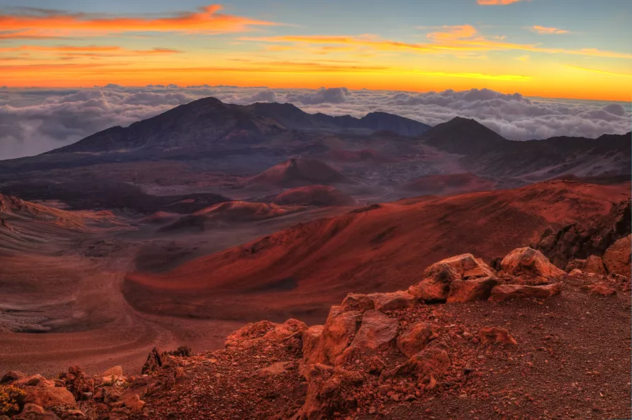 Farben der Landschaft bei Sonnenaufgang