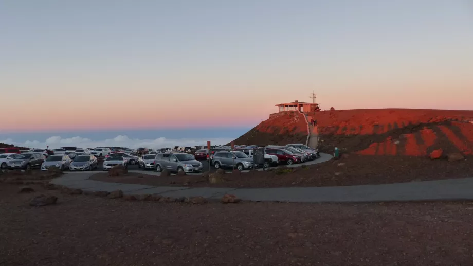 Parken auf dem Gipfel