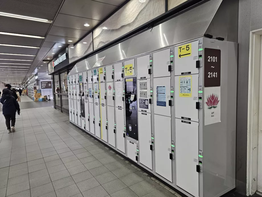 Schließfächer für die Gepäckaufbewahrung