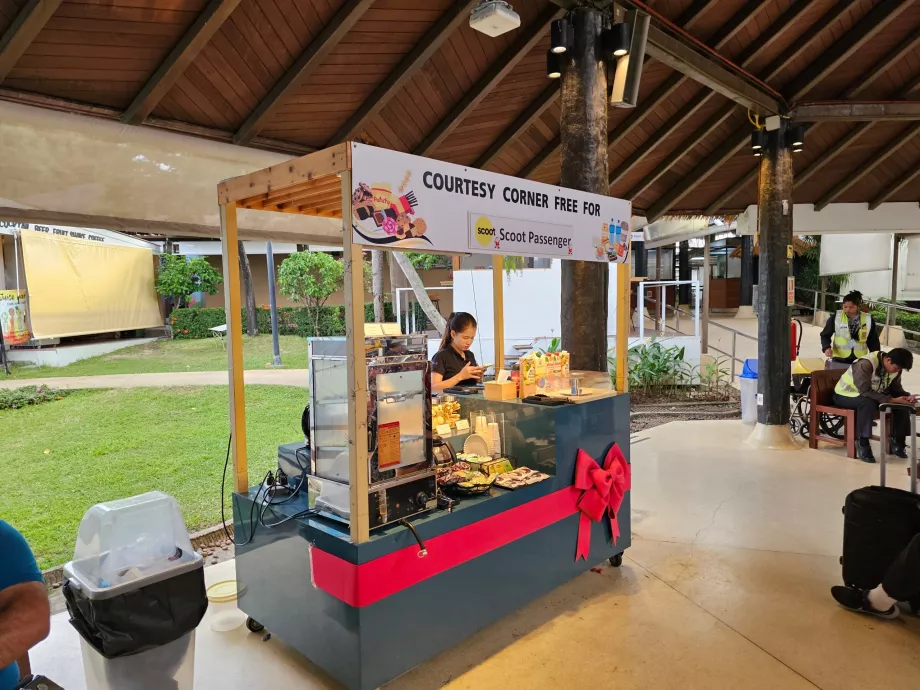 Kostenlose Erfrischungen von der Fluggesellschaft Scoot