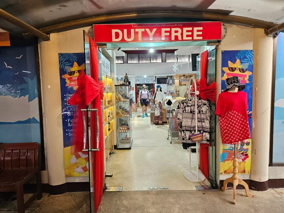 Duty Free Shop, internationale Abteilung