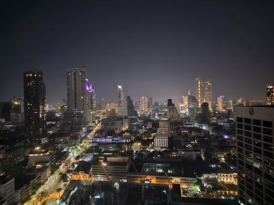 Nachtansicht vom Zimmer aus