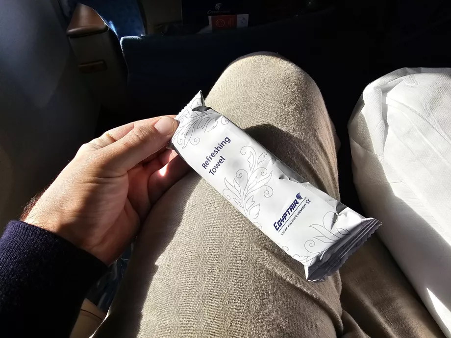 Erfrischende Serviette